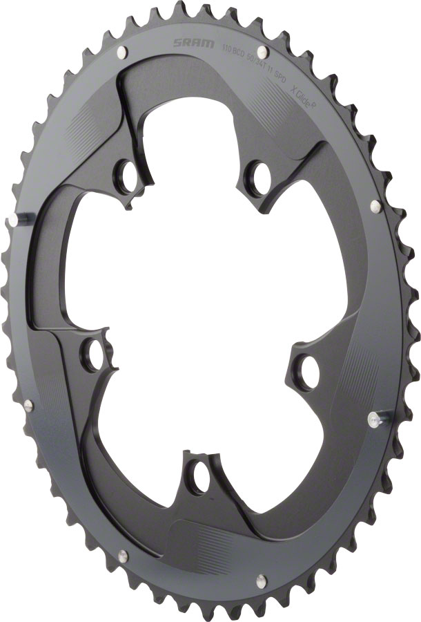 SRAM Force 22 50T 110mm BCD YAW Chainring BLK Hidden Non-Hidden Bolt Use 34T SRAM Force 22 50T 110mm BCD YAW Chainring BLK Hidden Non-Hidden Bolt Use 34T
