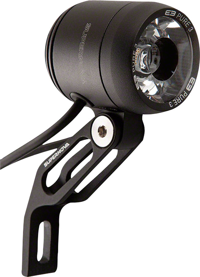 Supernova E3 Pure 3 Dynamo Headlight: Black Supernova E3 Pure 3 Dynamo Headlight: Black