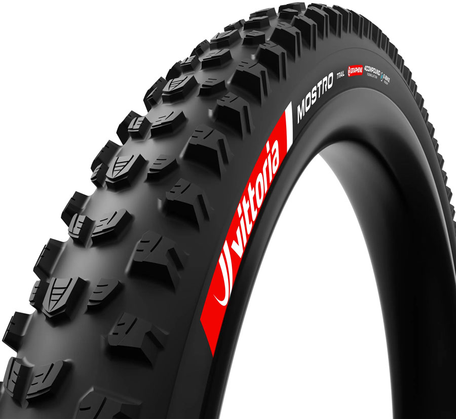 Vittoria Mostro Trail Tire - 29 x 2.4 Tubeless Folding BLK 4C Graphene Trail G2.0 E-Bike