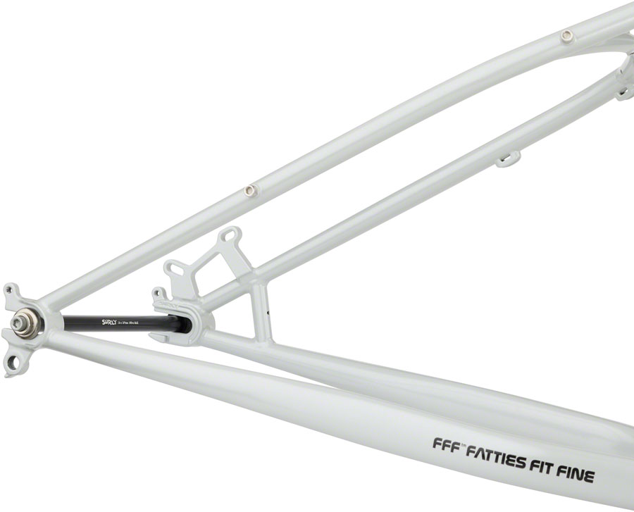 Surly Moonlander Fat Tire Bike Frameset - 24", Steel, Lunar Dust Gray - Image 4