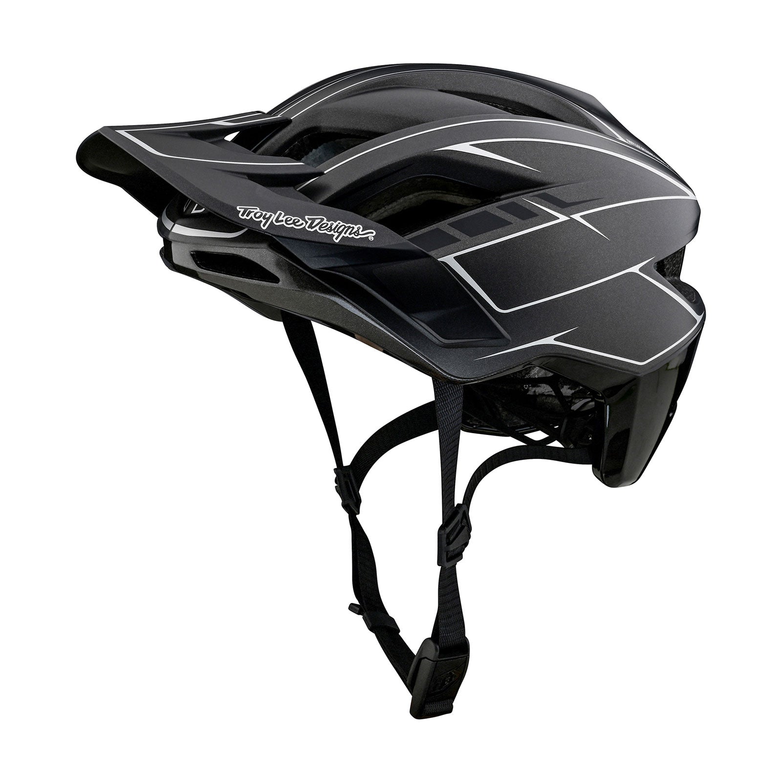 Flowline SE Helmet Pinstripe Charcoal / Black - Image 3