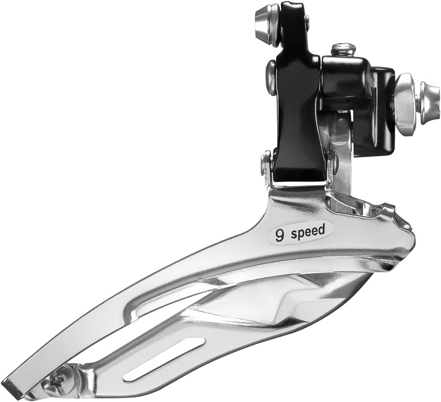 microSHIFT R539 Front Derailleur - 9-Speed Triple 52/42/30t Braze On Shimano Compatible BLK