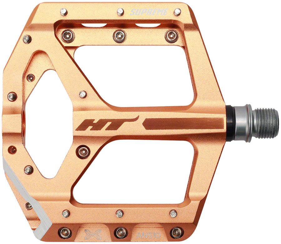 HT Pedals ANS10 Supreme Platform Pedals CrMo - Gold - Image 8
