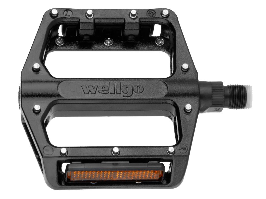Wellgo Alloy Platform 9/16inch Pair Black Pedal