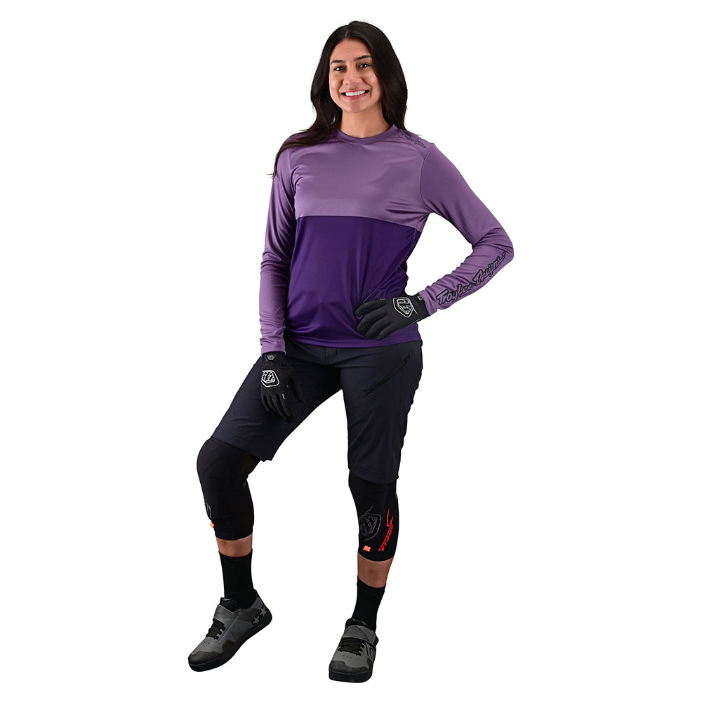 Womens Lilium LS Jersey Block Orchid / Purple - Image 2
