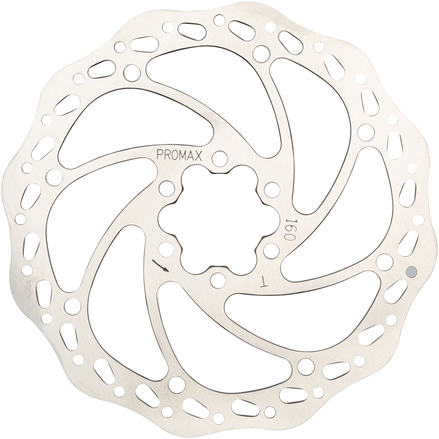 Promax Sport S1 Disc Brake Rotor - 6-Bolt One Piece Silver - Image 4