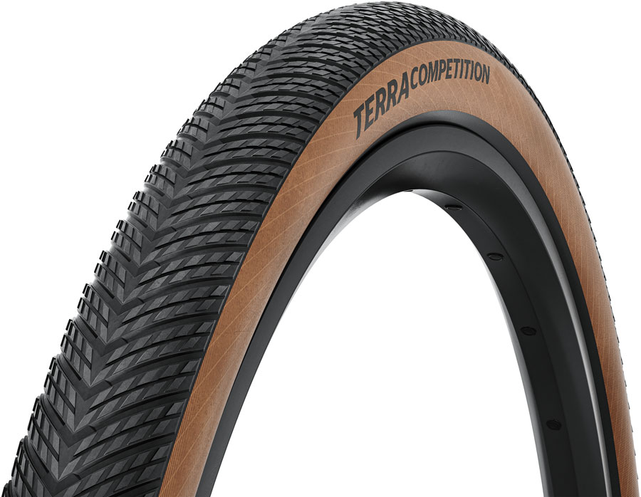 Continental Terra Competition Tire - 700 x 40 Tubeless Folding BLK/Transparent Grip Trail Casing E25 Continental Terra Competition Tire - 700 x 40 Tubeless Folding BLK/Transparent Grip Trail Casing E25