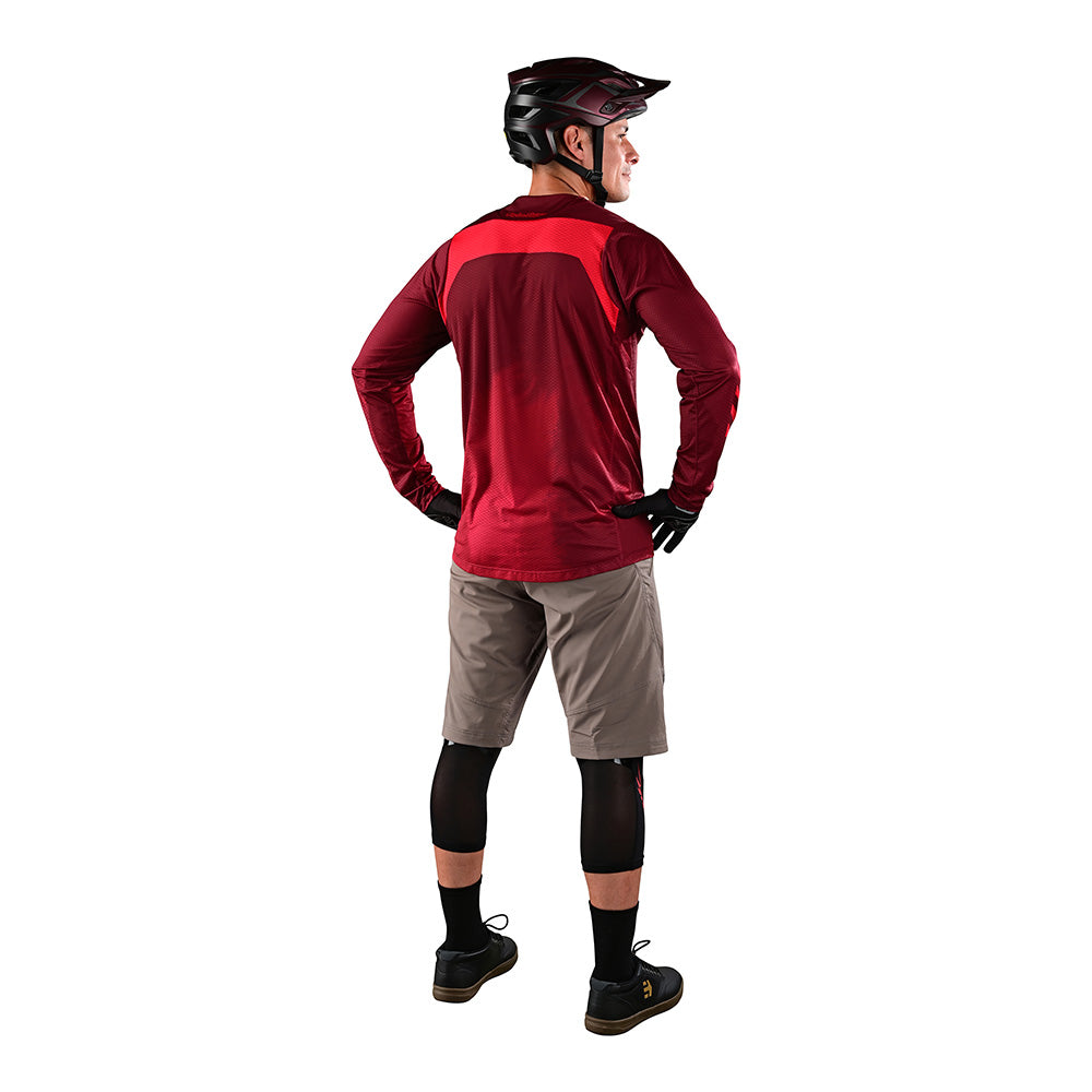 Skyline Air LS Jersey Fades Wine - Image 4