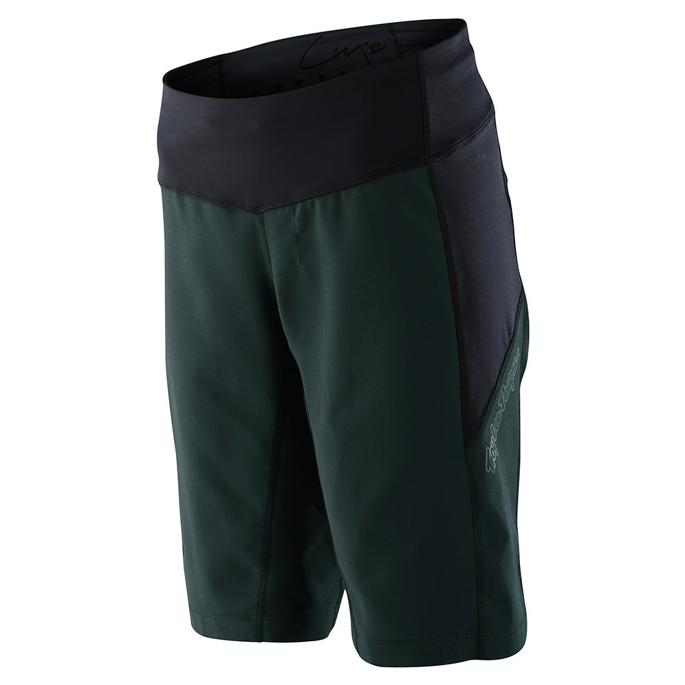 Womens Luxe Short No Liner Solid Steel Green Womens Luxe Short No Liner Solid Steel Green