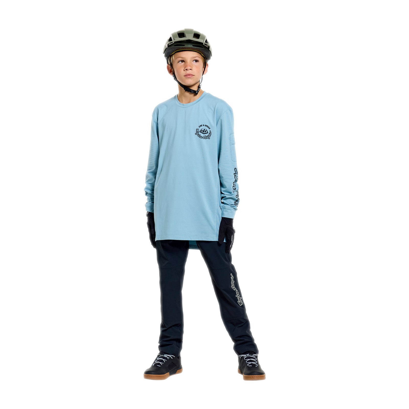 Youth Ruckus Ride LS Tee Carbs Dawn Blue - Image 10