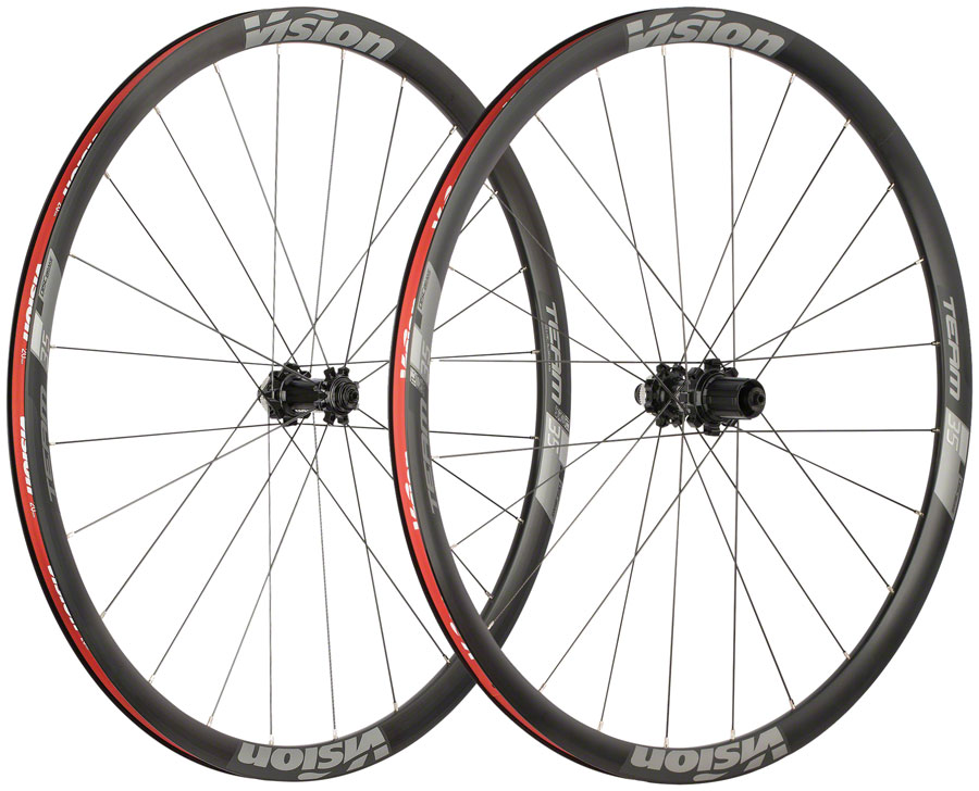 Vision Team 35 Disc Wheelset - 700c 12 x 100/142mm Center-Lock, Black