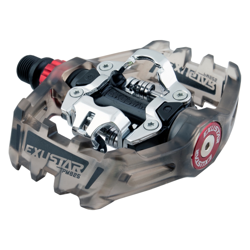 Exustar PM825 MTB Pedals 9/16` LSL/Sealed Cart. Grey/Silver SPD Exustar PM825 MTB Pedals 9/16` LSL/Sealed Cart. Grey/Silver SPD