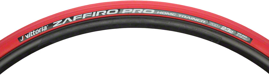 Vittoria Zaffiro Pro Home Trainer Tire - 700 x 23 Clincher Folding Red 1C Vittoria Zaffiro Pro Home Trainer Tire - 700 x 23 Clincher Folding Red 1C