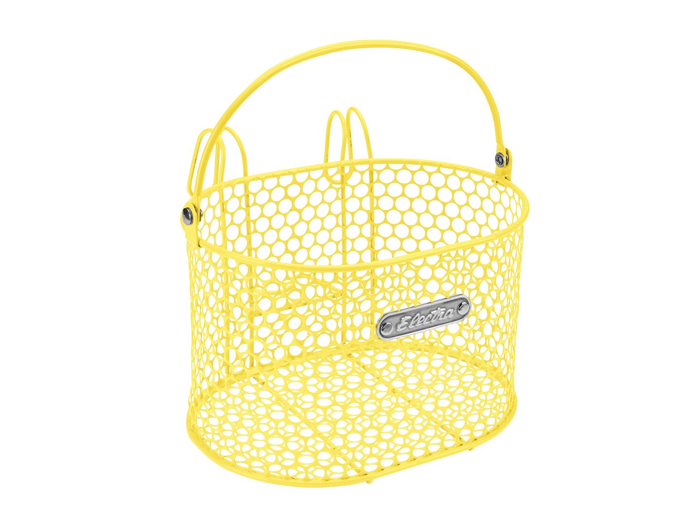 Electra Honeycomb Small Hook Pineapple Yellow Front Basket