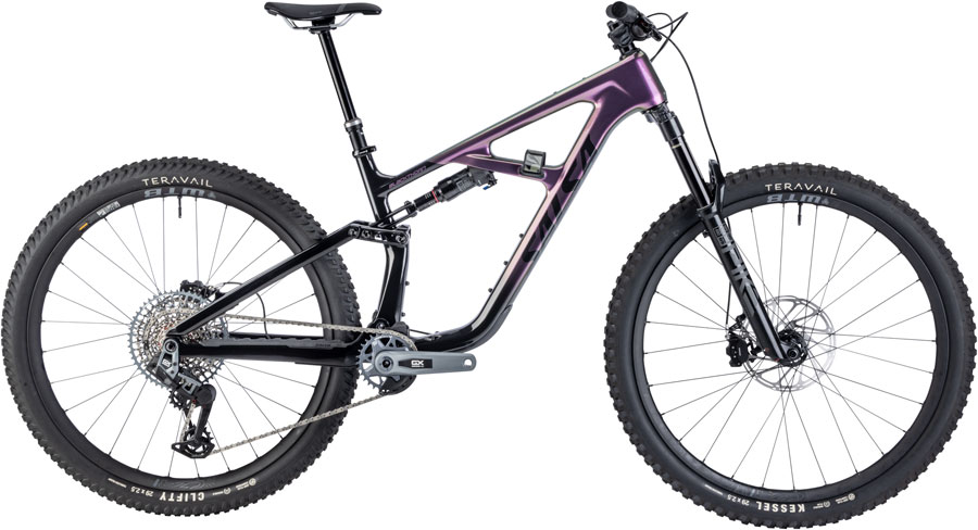 Salsa BLKthorn 125 C GX Transmission Bike - 29" Carbon BLK/Pearl Orchid Large