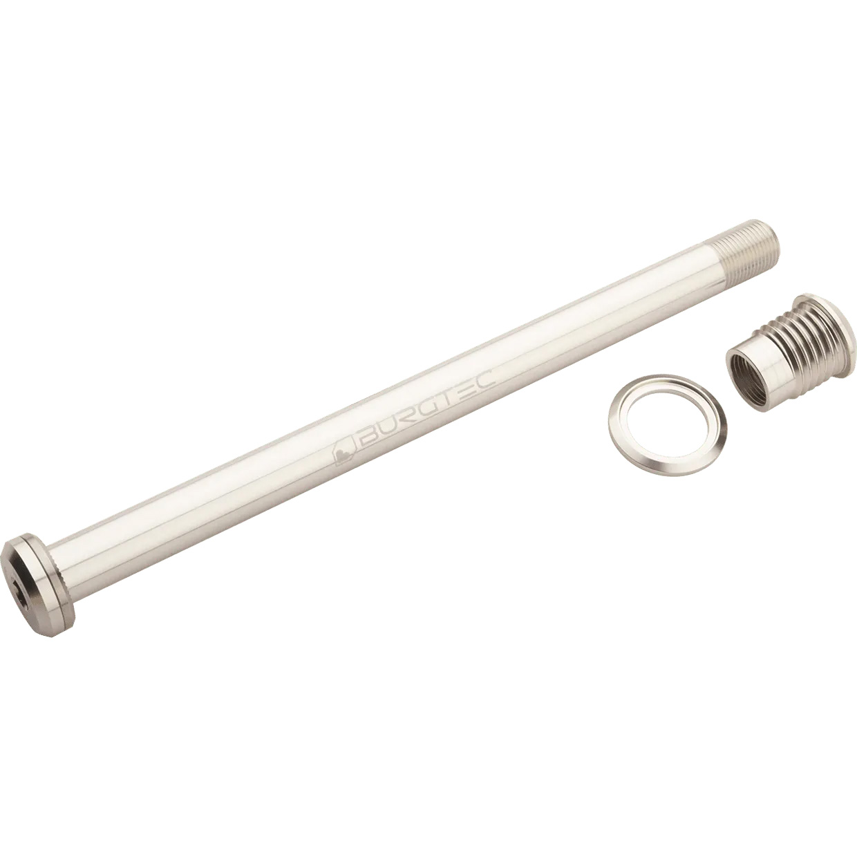 Burgtec Santa Cruz Rear Axle 12x173.7mm Rhodium Silver