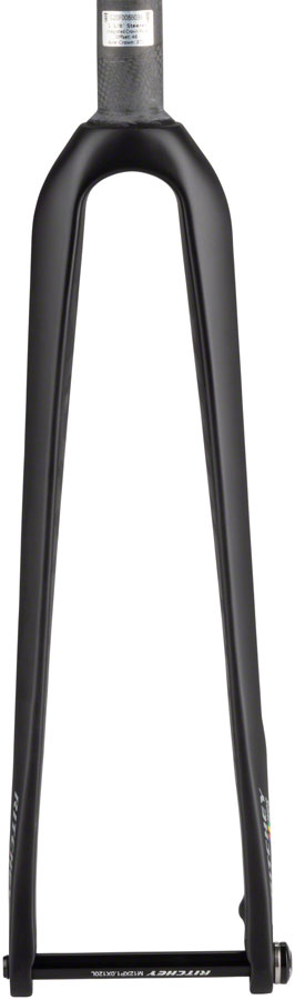 Ritchey WCS Carbon Road Disc Fork - 1-1/8" 46mm Rake Flat Mount 12mm Thru x 100mm BLK Ritchey WCS Carbon Road Disc Fork - 1-1/8" 46mm Rake Flat Mount 12mm Thru x 100mm BLK