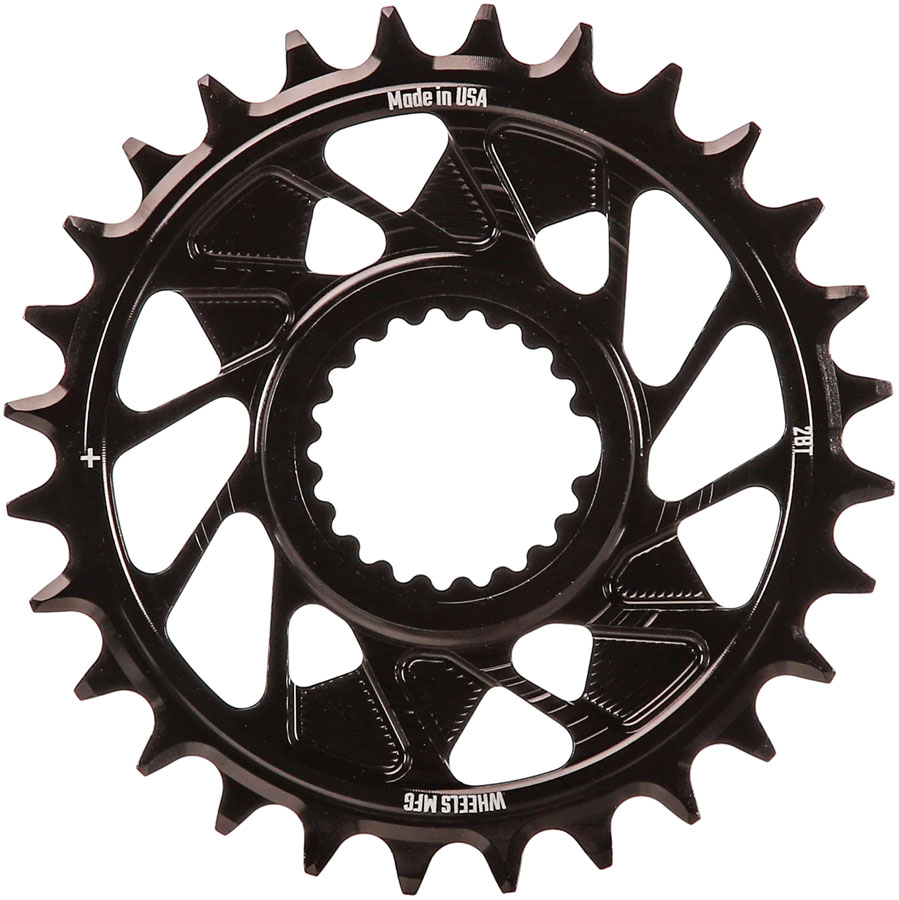 Wheels Manufacturing Direct Mount Chainring - 28t Shimano Direct Mount 1.5mm Outboard Offset HG+ Chain Compatible BLK Wheels Manufacturing Direct Mount Chainring - 28t Shimano Direct Mount 1.5mm Outboard Offset HG+ Chain Compatible BLK