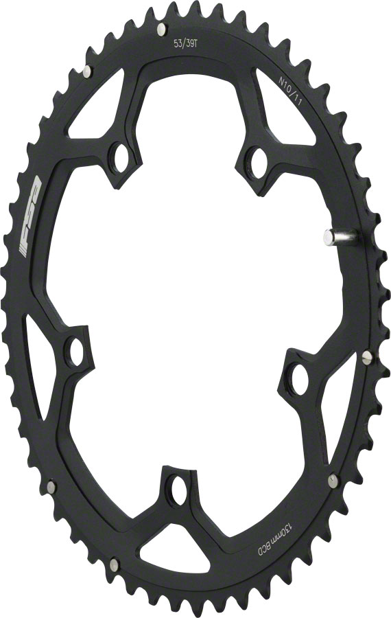 Full Speed Ahead Pro Road Chainring - 53t 130 BCD Aluminum N11 Black