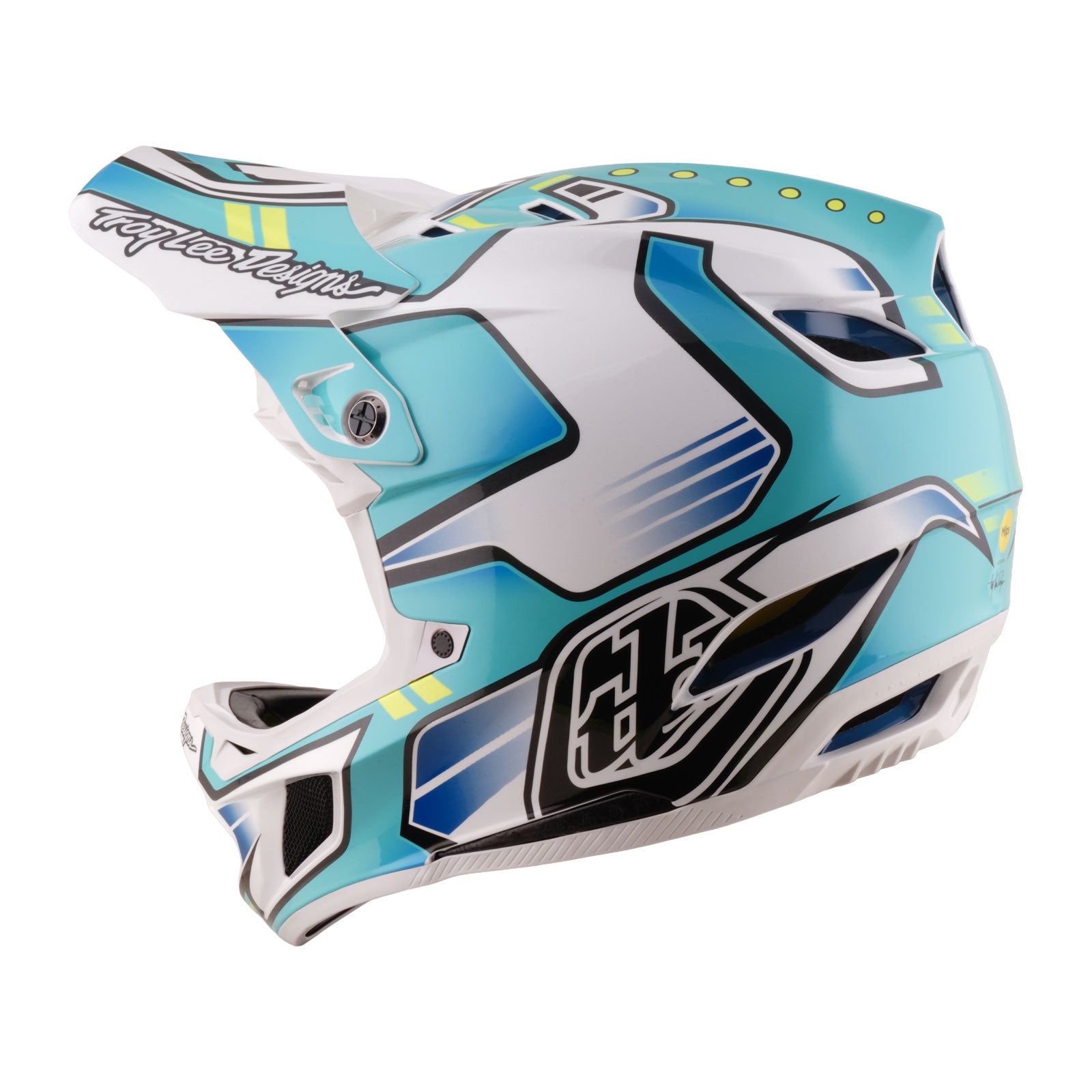D4 Composite Helmet Crest Real Teal - Image 2