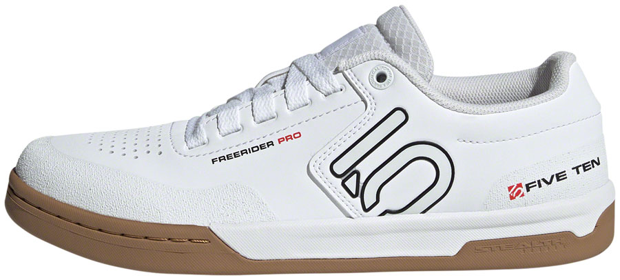 Five Ten Freerider Pro Flat Shoes - Men's, FTWR White/Core Black/Red - Image 2