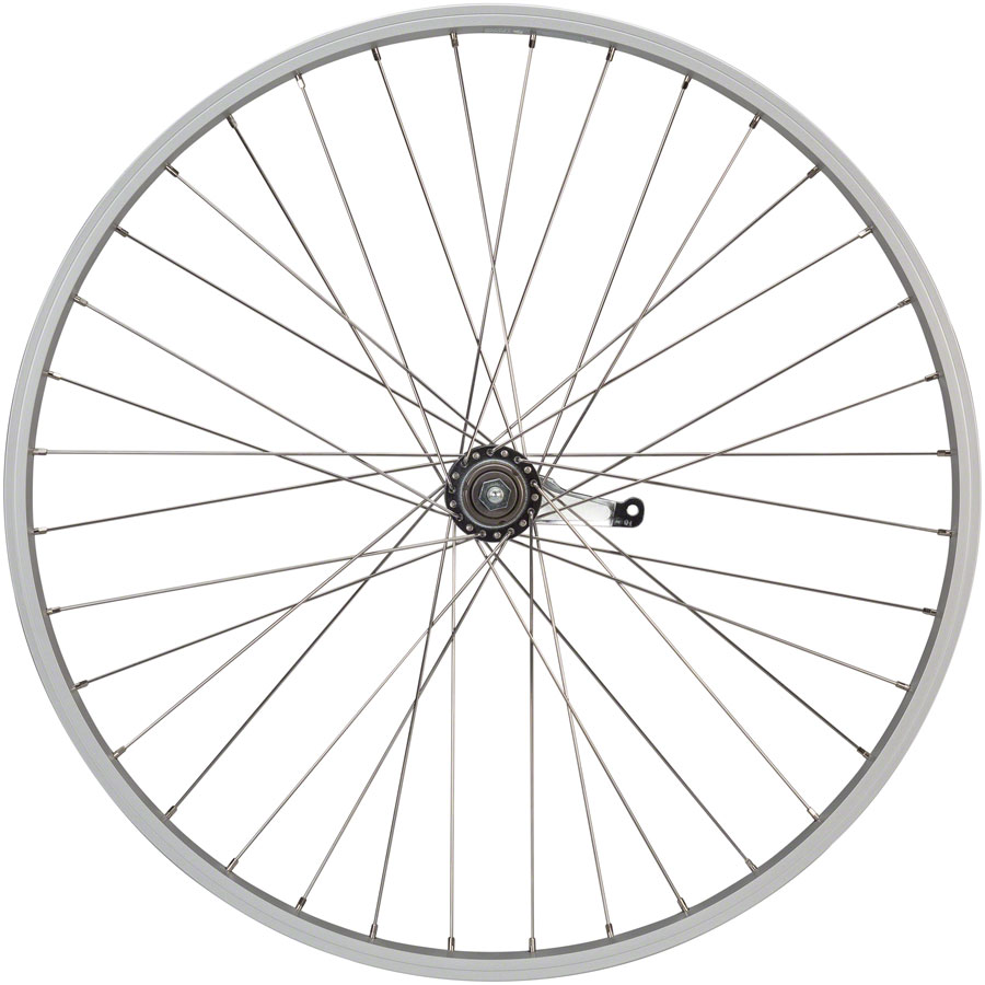 Quality Wheels Value Single Wall Series Coaster Brake Rear Wheel - 3/8" x 124mm, Coaster Brake, 3 Prong Cog, Silver - Image 7