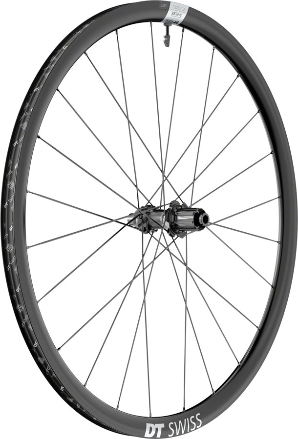 DT Swiss E 1800 Spline 30 Rear Wheel - 700c 12 x 142mm Center-Lock HG 11 Road Ratchet LN 18 BLK