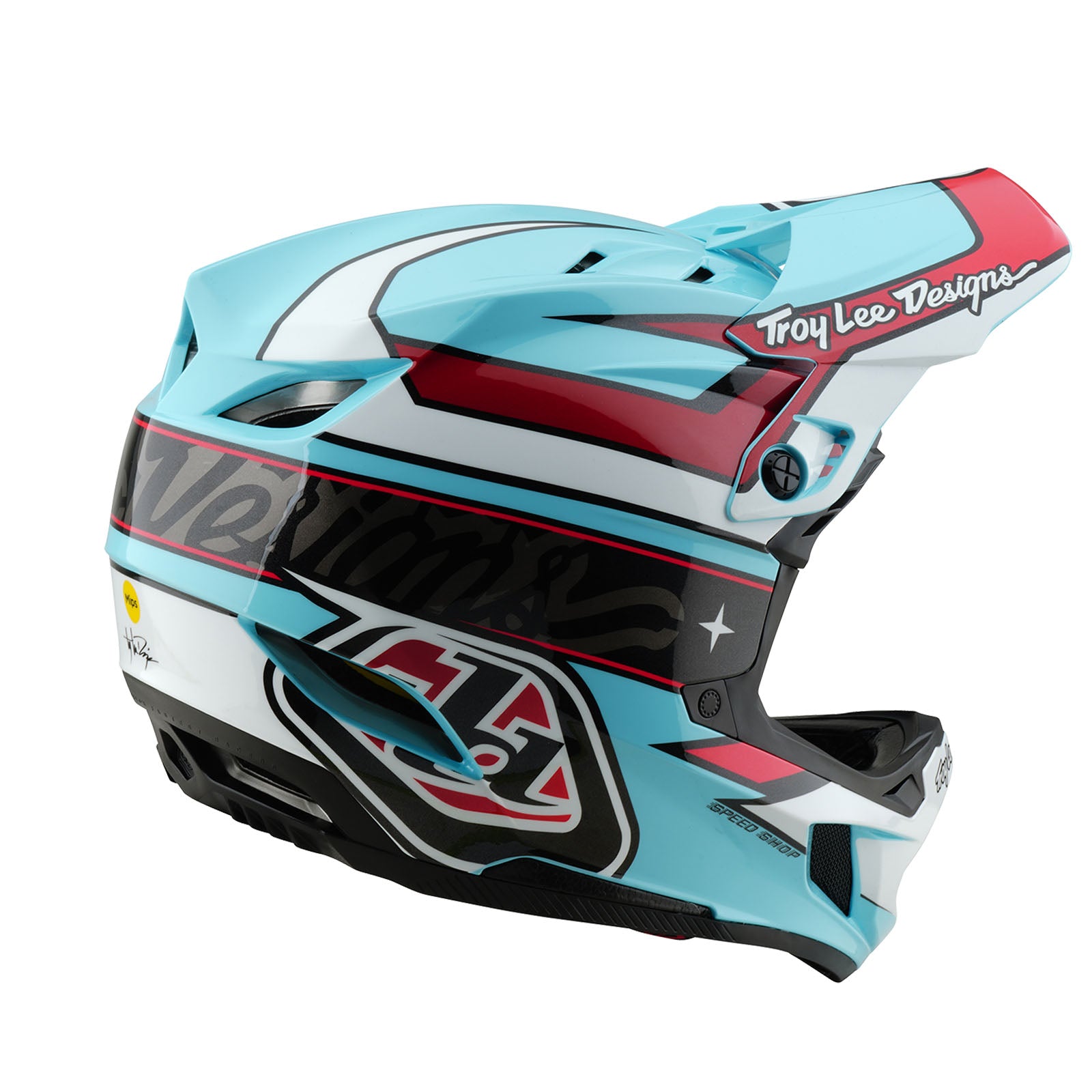 D4 Polyacrylite Helmet Linear Blue - Image 4