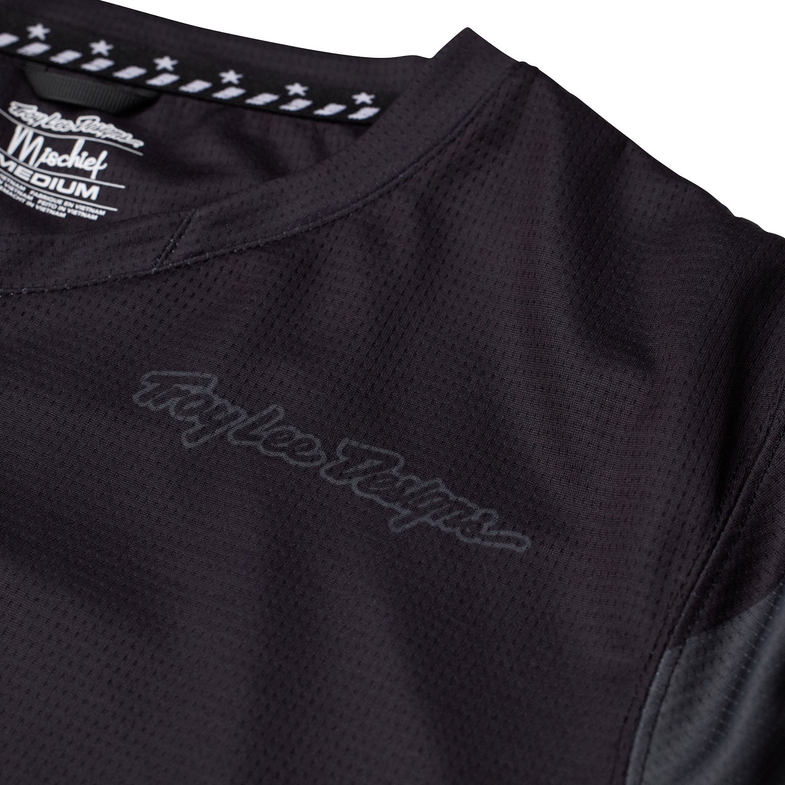 Womens Mischief Jersey Split Stripe Black - Image 2