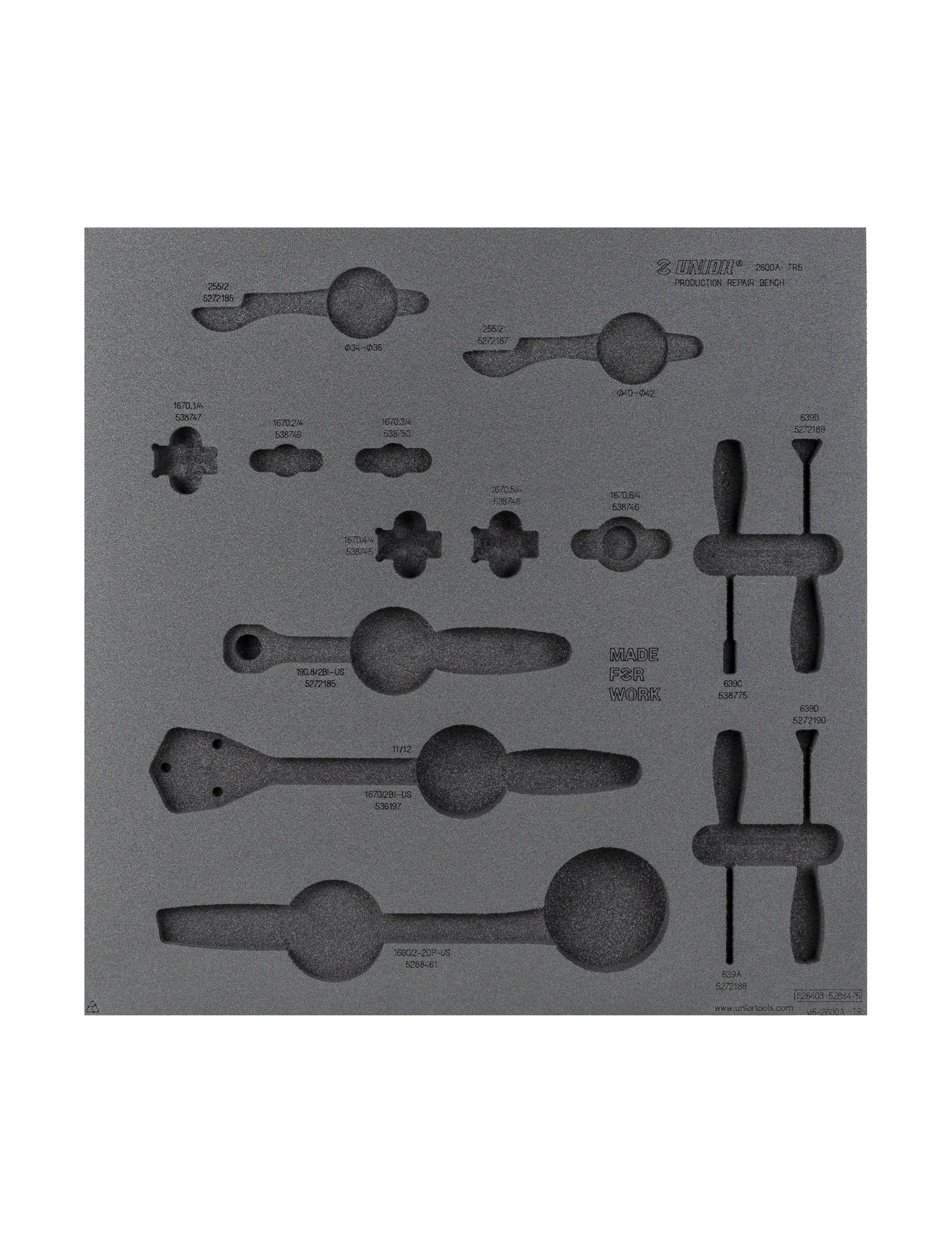 Unior Drawer Foam Insert Production 5 Tool