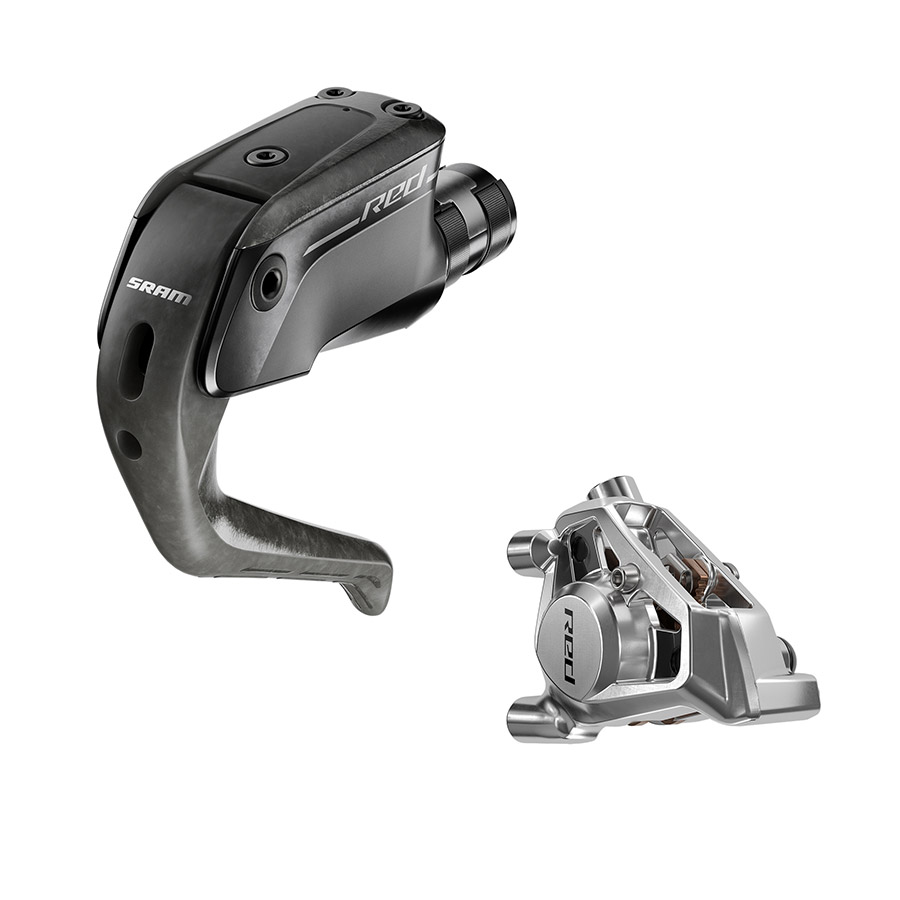 SRAM Red E1 Aero Road Hydraulic Disc Brake Rear Flat mount Black SRAM Red E1 Aero Road Hydraulic Disc Brake Rear Flat mount Black