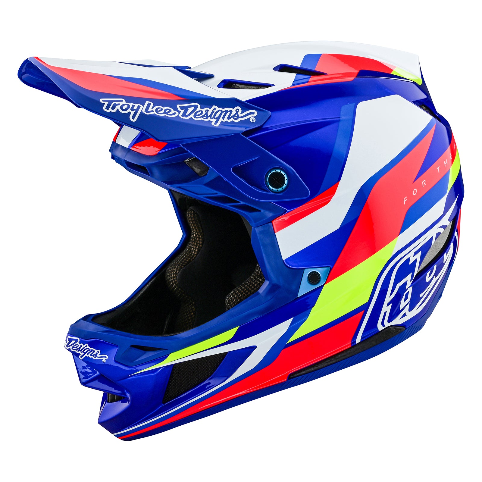 D4 Composite Helmet Omega White / Blue - Image 7