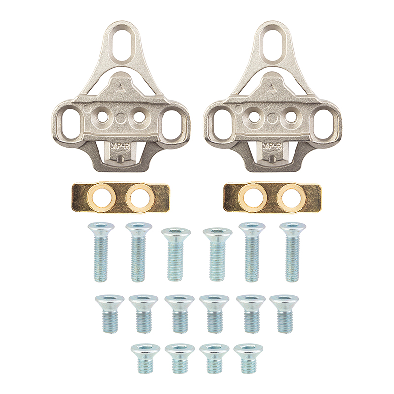 Sunlite 3-Bolt Road Shoe to SPD Pedal Cleats  Silver SPD Cleat adapters only Alloy