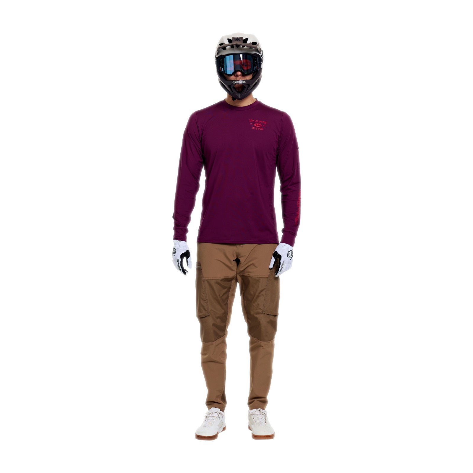 Ruckus Ride LS Tee Lockdown Sangria - Image 9
