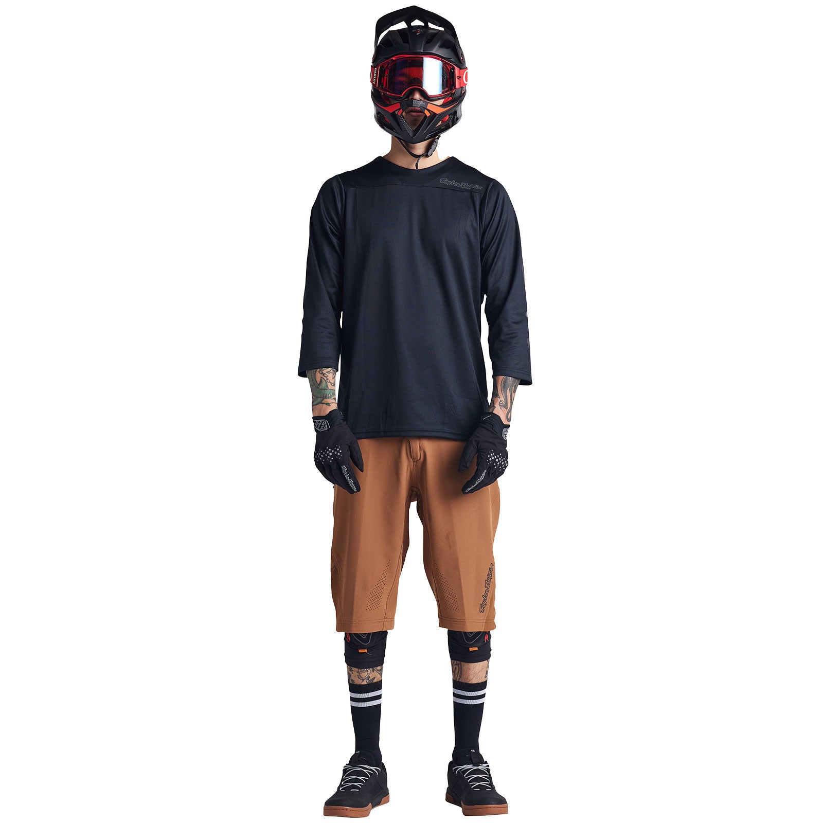 Ruckus 3/4 Jersey Solid Black - Image 4