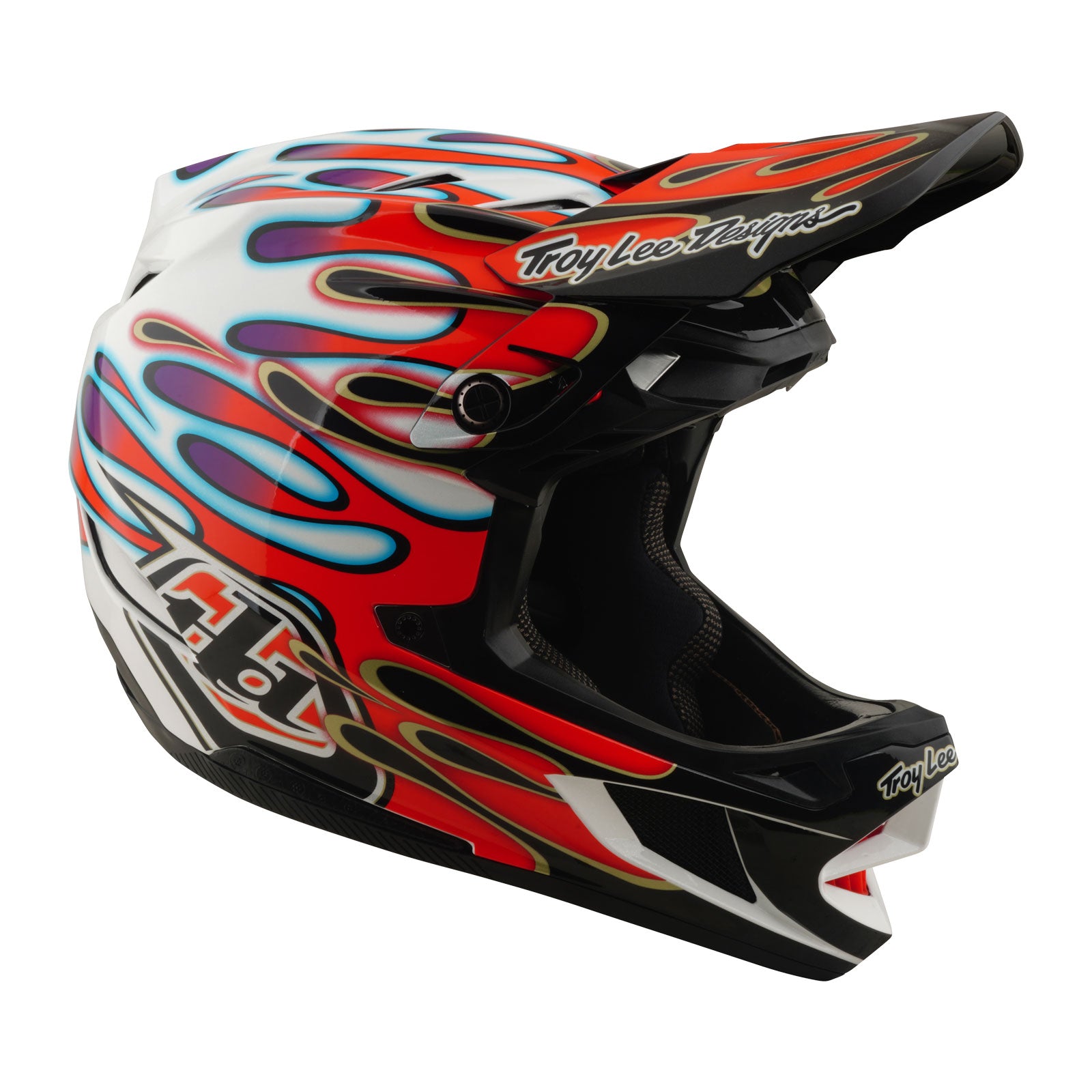 D4 Composite Helmet Overspray White / Red - Image 7