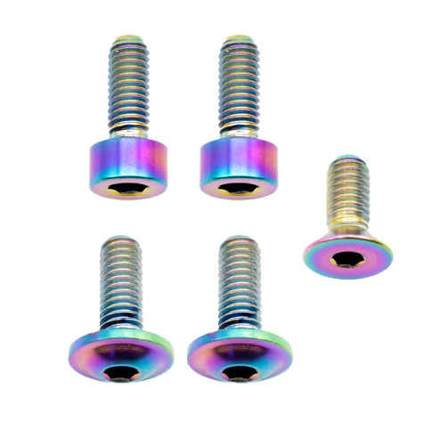 Better Bolts Fox 34 Fork Ti Bolt Kit Fit4/GripSL Rainbow 5/Count