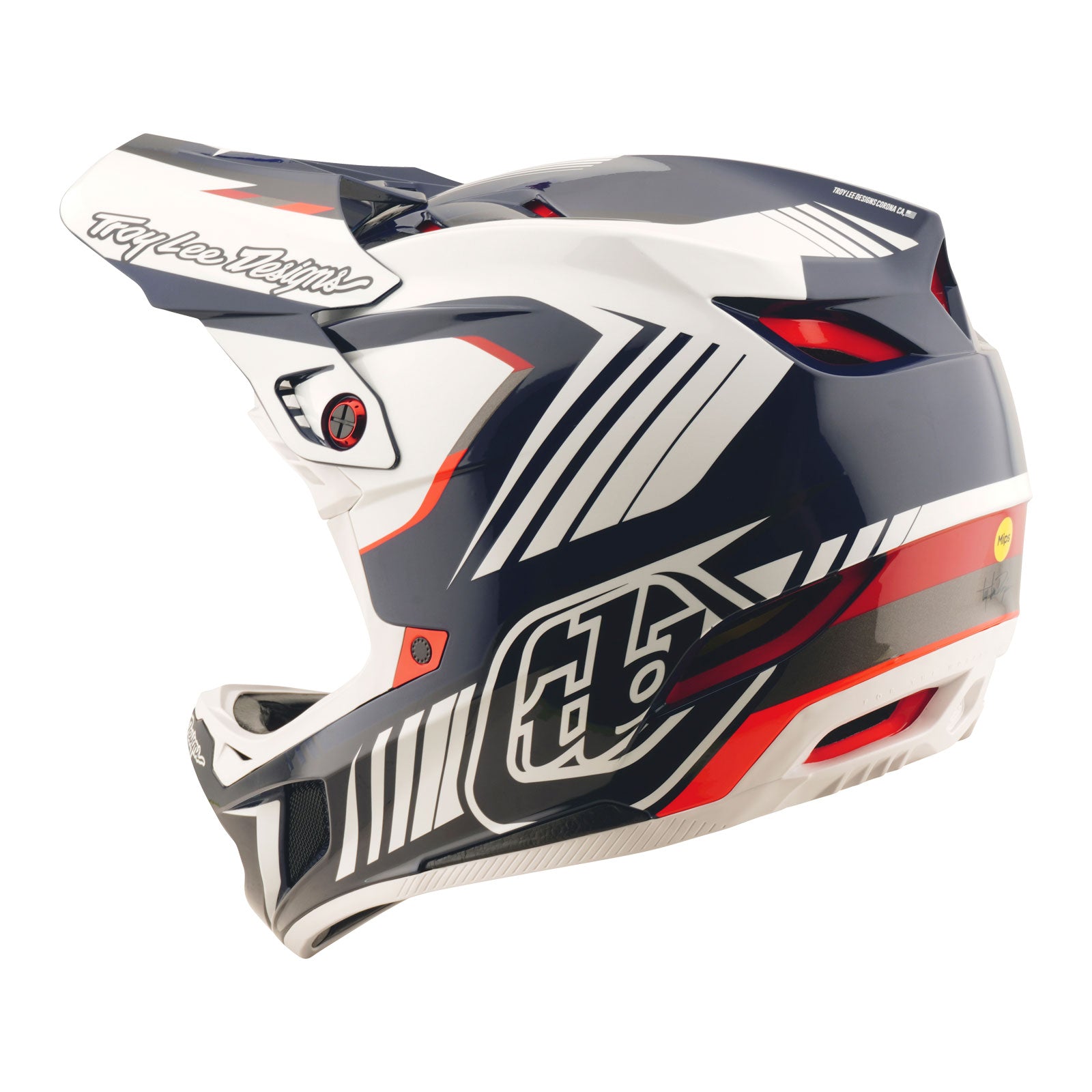 D4 Polyacrylite Helmet Qualifer Blue / White - Image 2