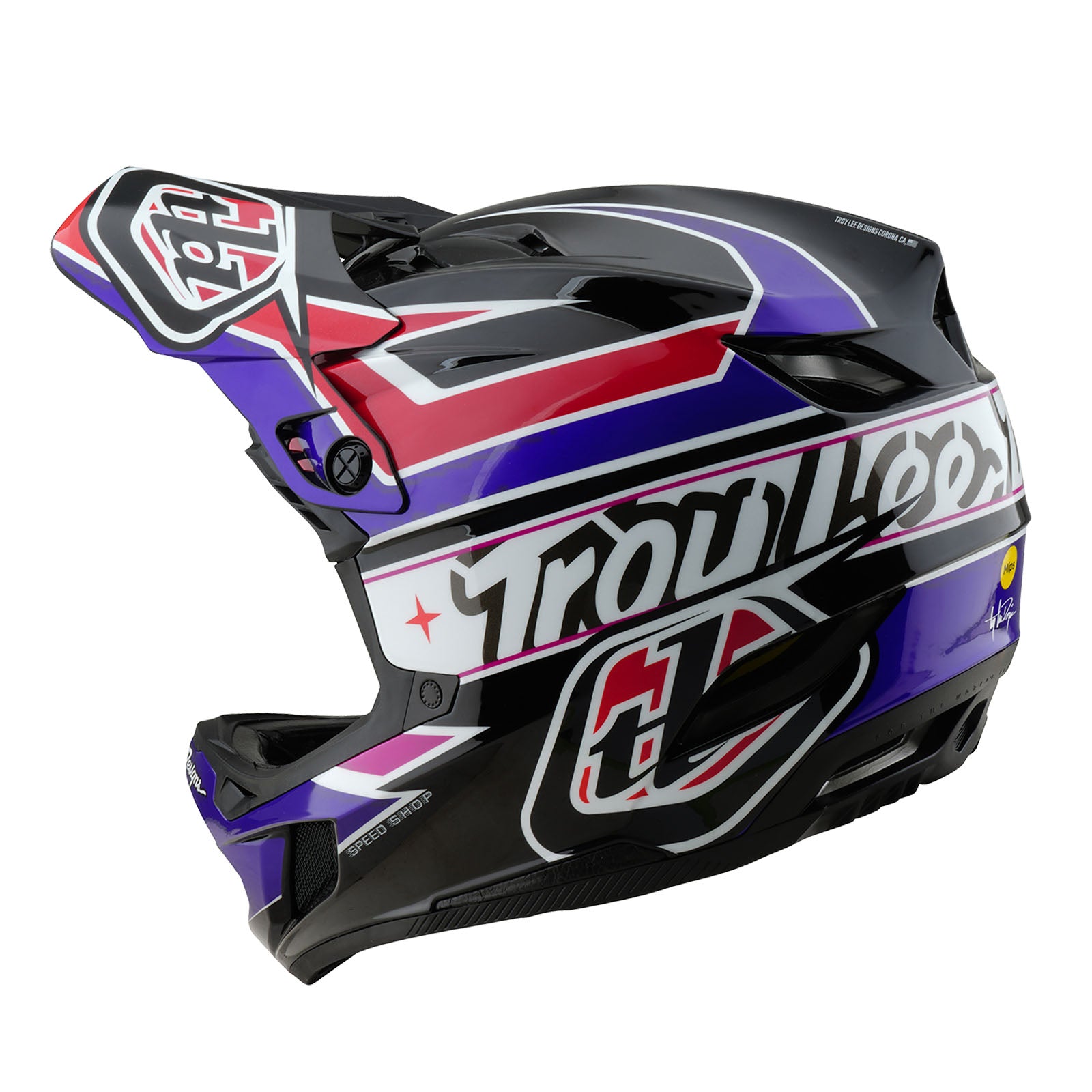 D4 Polyacrylite Helmet Linear Black - Image 2
