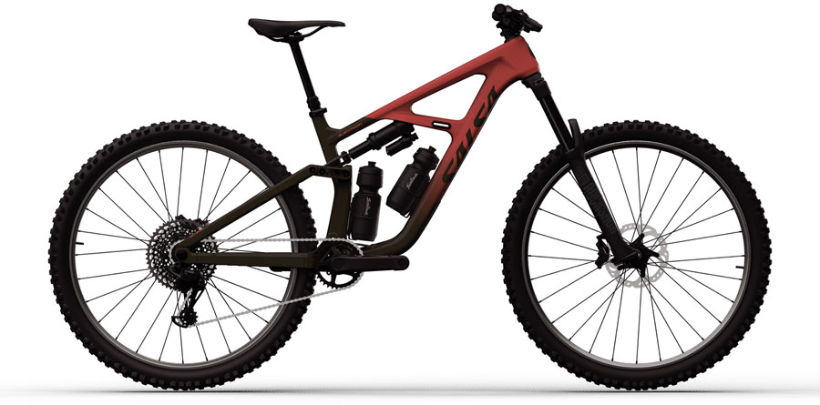 Salsa BLKthorn 125 C Eagle 90 Transmission Bike - 29" Carbon Dark Umber/Canyon Red Small