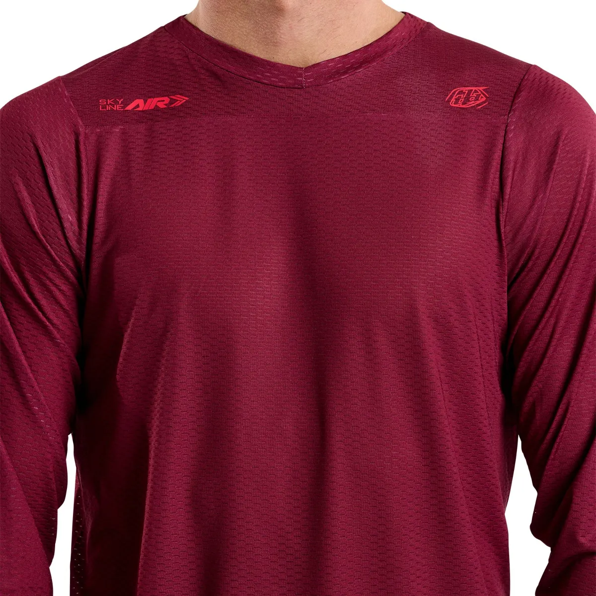 Skyline Air Long Sleeve Jersey Mono Oxblood - Image 13