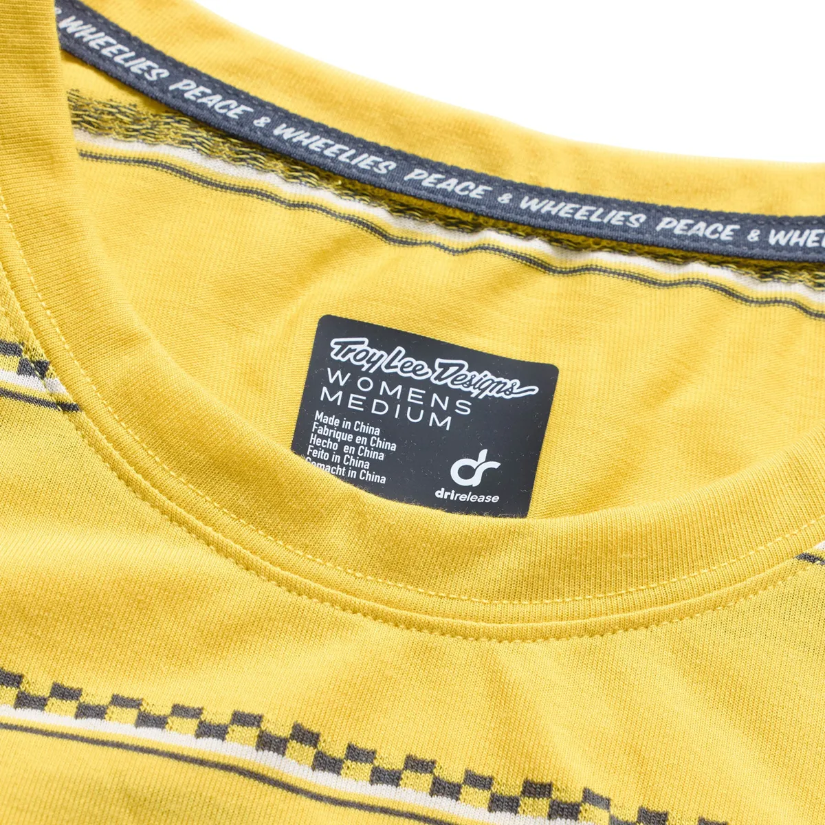 Womens Lilium Ride SS Tee Checked Out Butter - Image 4