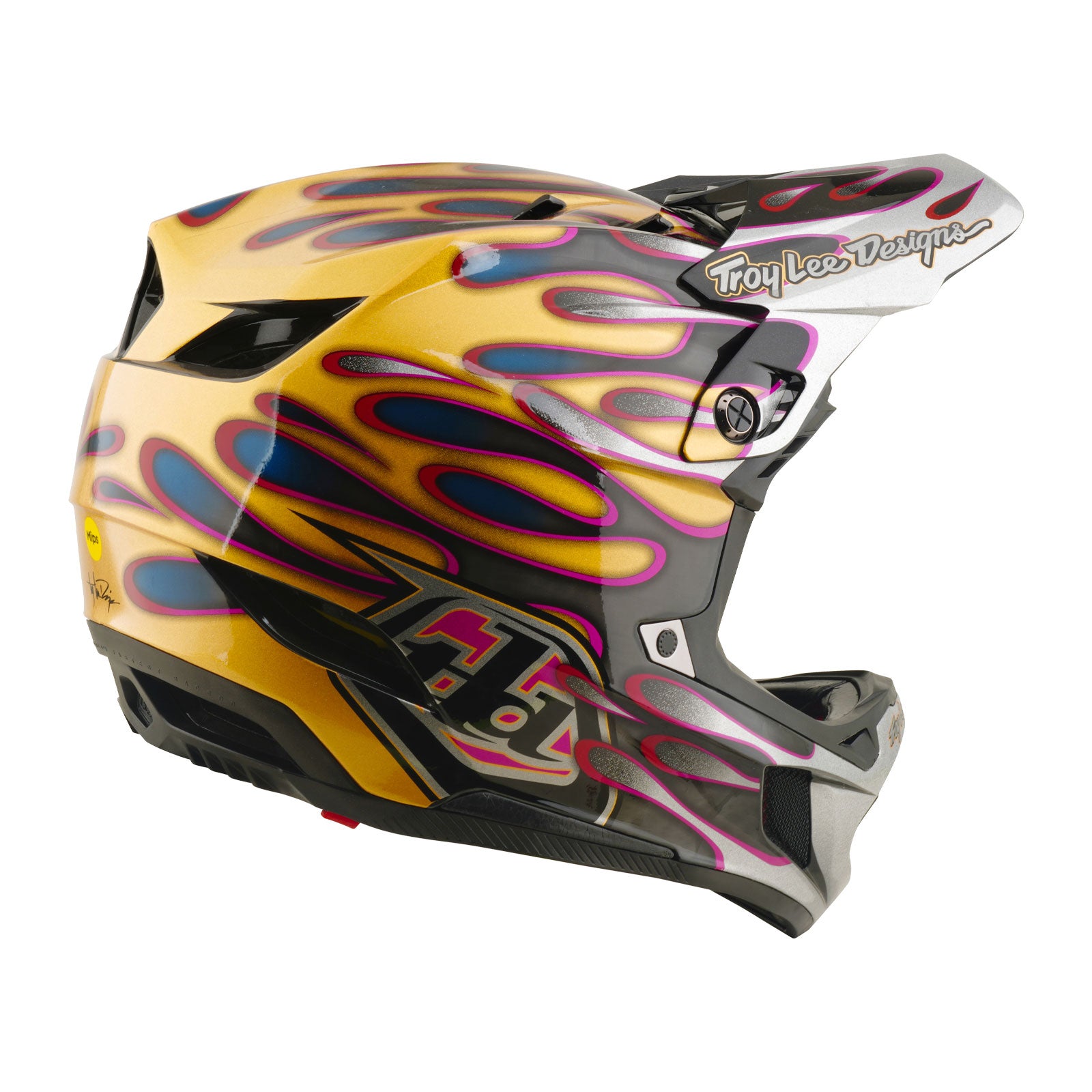 D4 Carbon Helmet Overspray Gold / Black - Image 2