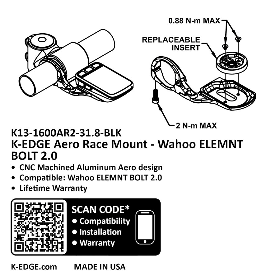 K-EDGE Wahoo Bolt 2.0 Computer Mount - Image 3