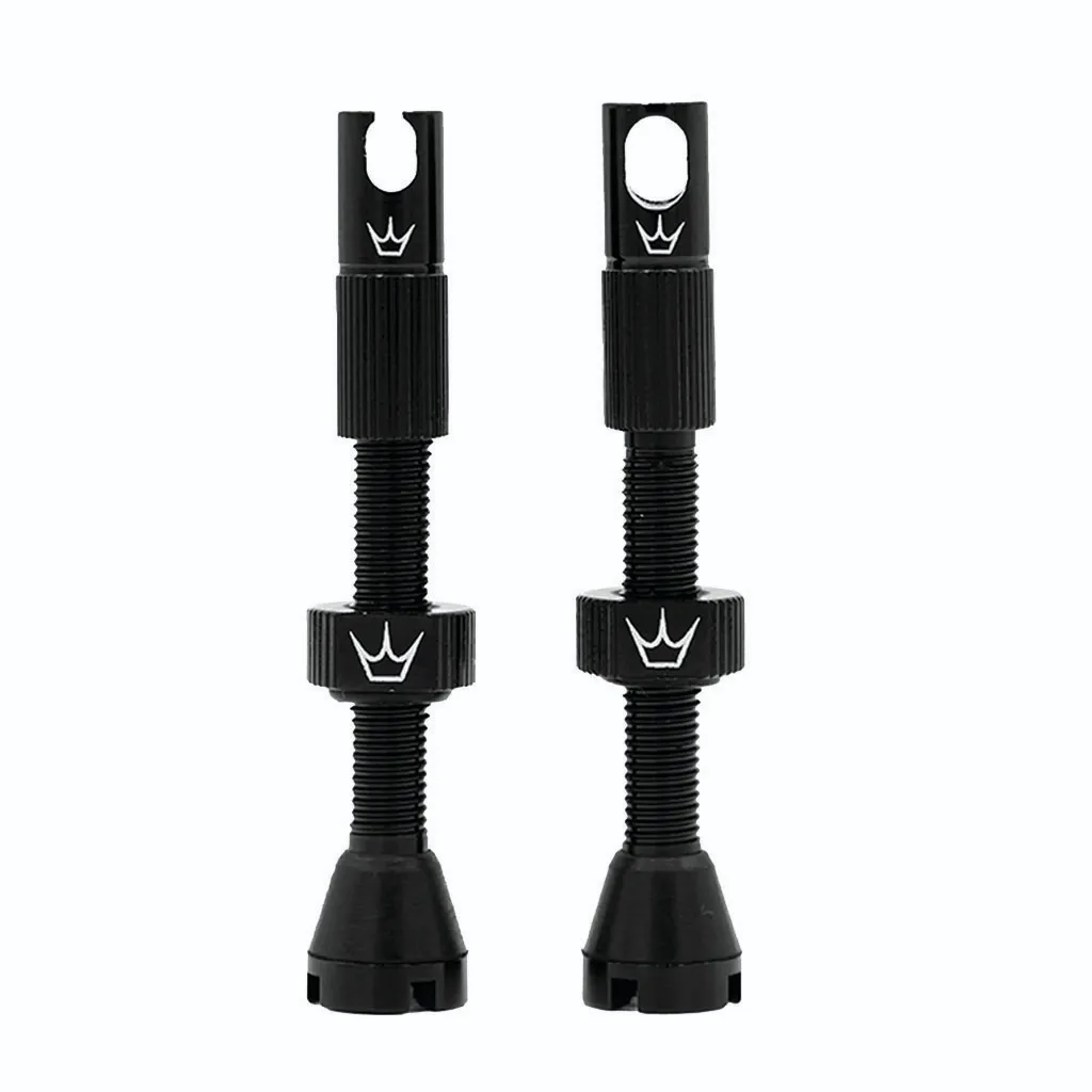 Peaty's Alloy Presta Tubeless Valve Stem Black 42mm Pair