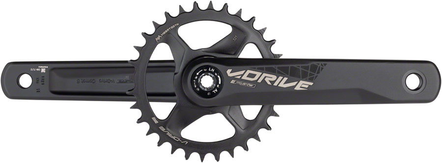 Full Speed Ahead V-Drive Modular 1x Crankset - 11/12-Speed 32t Direct Mount MegaExo Spindle Interface, Black
