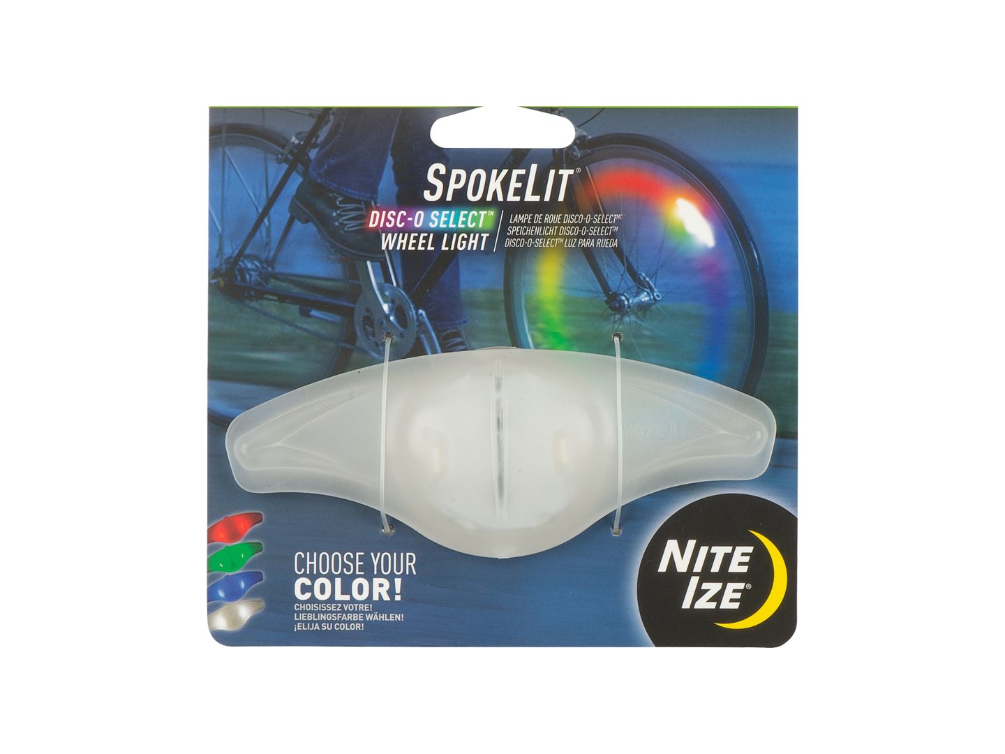 Nite Ize Spoke Lit Rechargeable Disco Wheel LED Light Nite Ize Spoke Lit Rechargeable Disco Wheel LED Light
