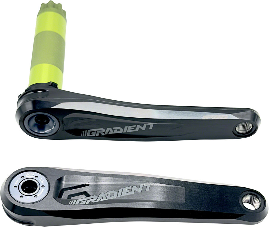 Full Speed Ahead Gradient Modular 1x Crankset - Fits Shimano SRAM 11/12-Speed Drivetrains 30mm BB392EVO Spindle, Black