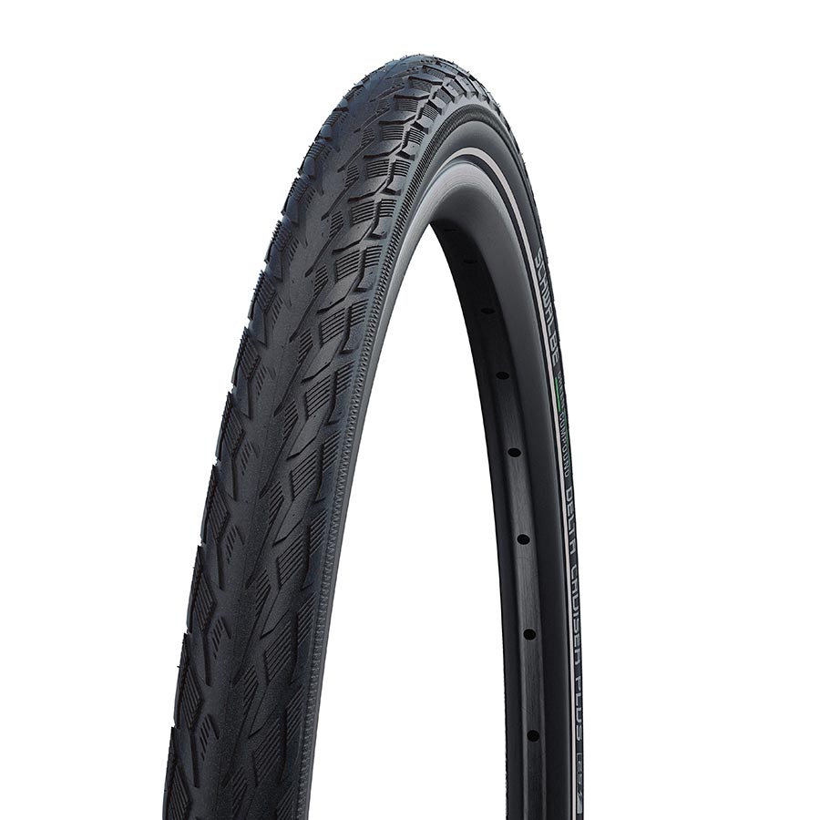 Schwalbe Delta Cruiser Plus Hybrid Tire 700C Clincher GreenCompound PunctureGuard 50TPI Black variant 2