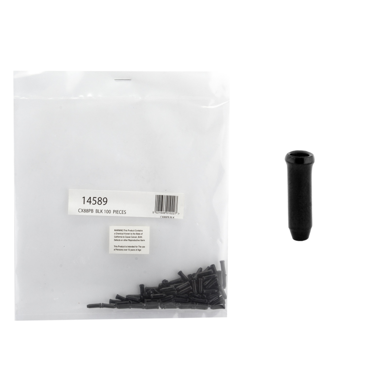 Clarks Cable Tips  Black Bottle of 100